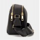 Crossbody bag sort med 2 rum H17cm