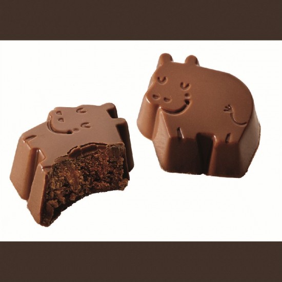 Mælkechokolade med nøddetrøffel - Dreamy Hippos fra Baru