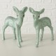 Bambi Par lysegrøn glitter H13cm