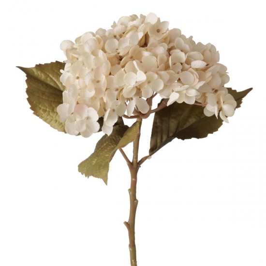 Hortensia kunstig H52cm Beige