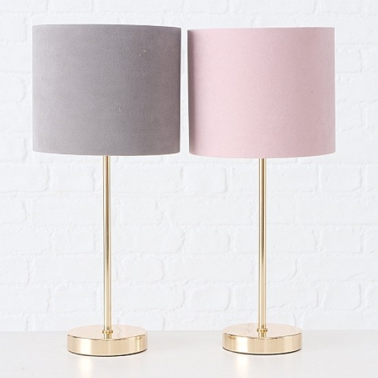 Bordlampe med Skærm i Faded lavender