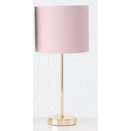 Bordlampe med Skærm i Light Rose