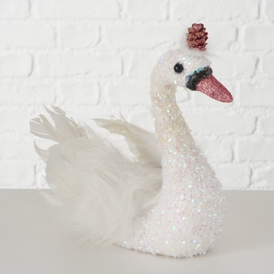 Glitter Svane 19 cm  - A Christmas Fairytale