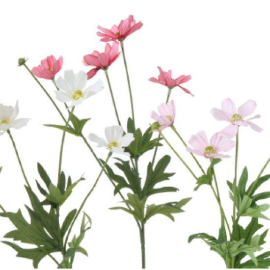 Kunstig Blomst - Cosmea lyserød 50 cm