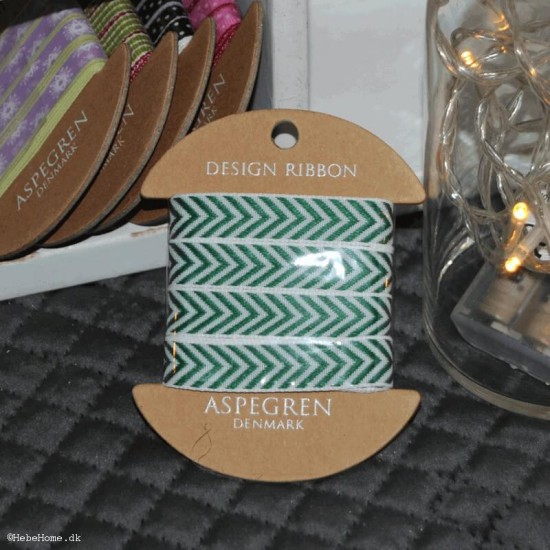 Aspegren Bånd 3 m - Herringbone Green