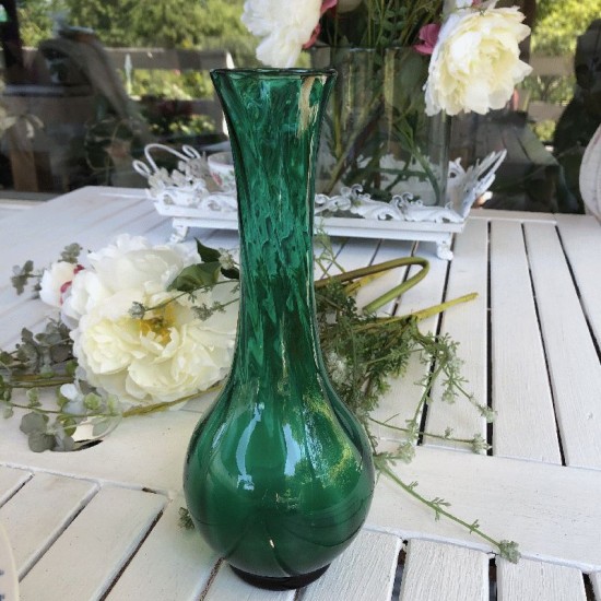 Smuk gammel mundblæst Swirl Vase