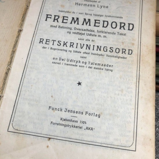 Fremmedordbog fra 1924