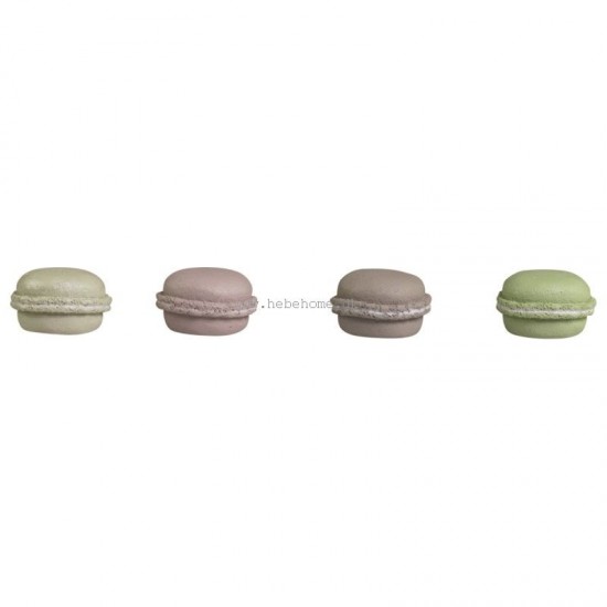 Pastel gul Fransk Deco Macaroon kage