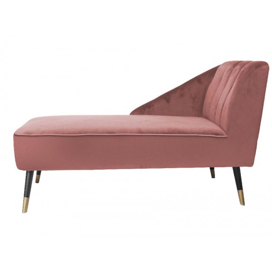 ChaiseLong Royal velvet mauve pink 2. sort.