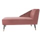 ChaiseLong Royal velvet mauve pink 2. sort.