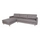 Artena Lounge Sofa - Sofa i lysegrå - venstrevendt 277x175/86xH85 cm