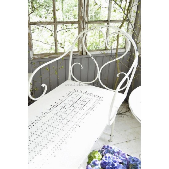 Daybed - 115 cm - Metal - Offwhite