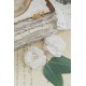 Smukke cremefarvet stof blomster 2 stk - Treasures with charme fra JDL