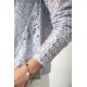 Bluse - Bohemian hearts - Lysblå * S19