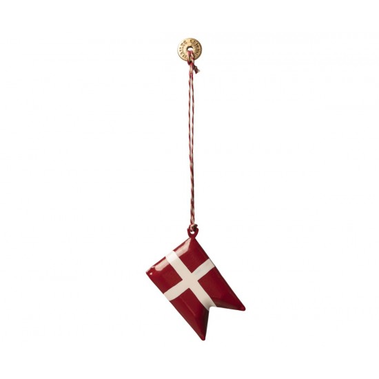 Dansk flag Metal ornament fra Maileg