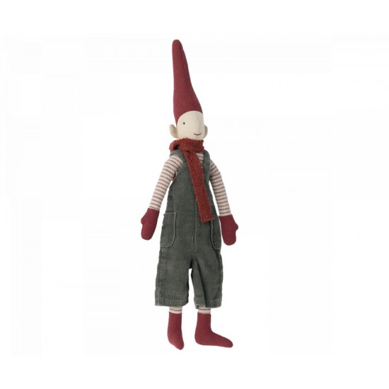 Nisse dreng med Overalls str. 2 - 31 cm Maileg