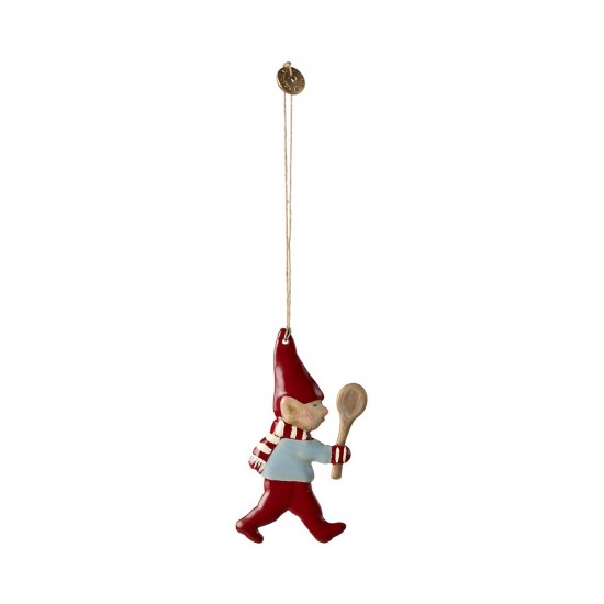 Metal ornament Nisse med ske Maileg