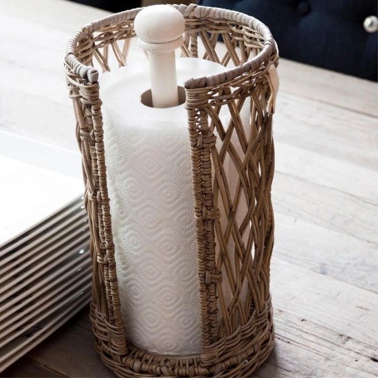 Rattan Køkkenrulleholder 40 cm