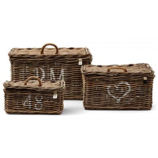 Rattan Opbevaringskiste Riviera Maison 49 x 25 x 26 cm