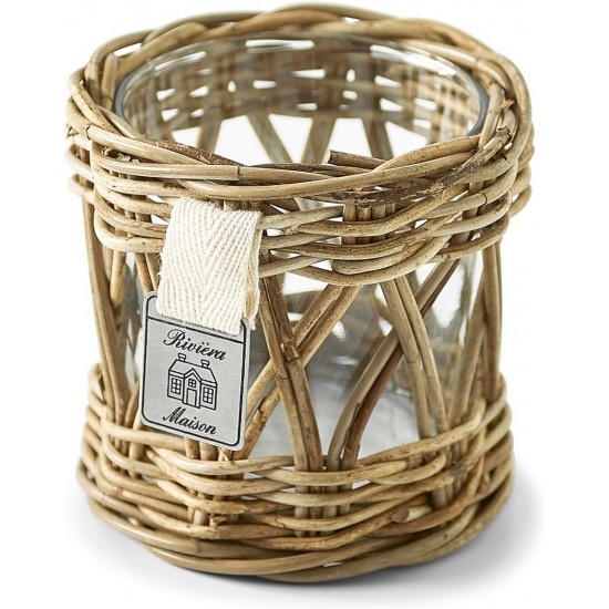 Rattan Fyrfadslysholder Riviera Maison