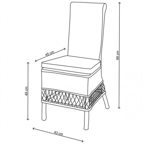 Spisestuestol St. Malo Rattan RM