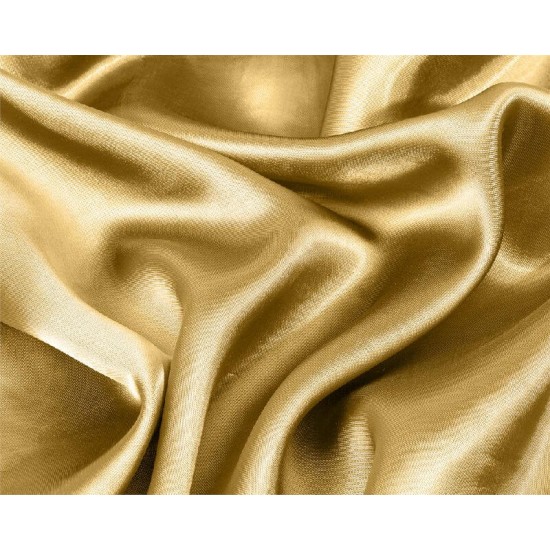 Gold Pudebetræk i Silke Satin micropercal 60x70 cm - For sundere hud og hår