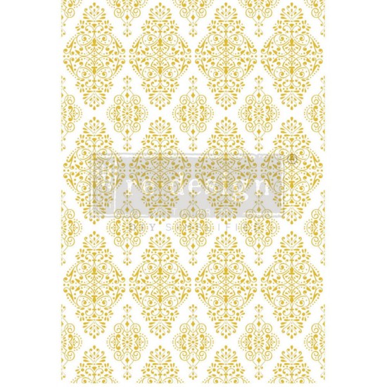 Decor Transfer Kacha Gold damask 60x88cm