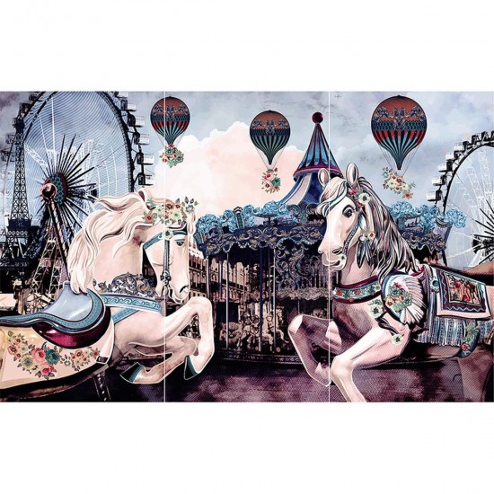 Transfer Hokus Pokus - Lets go to the Merry-Go-Round - 3 ark 94x60cm