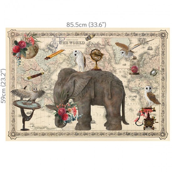 Decoupage Hokus Pokus - Around The World - 1 ark 59x85cm