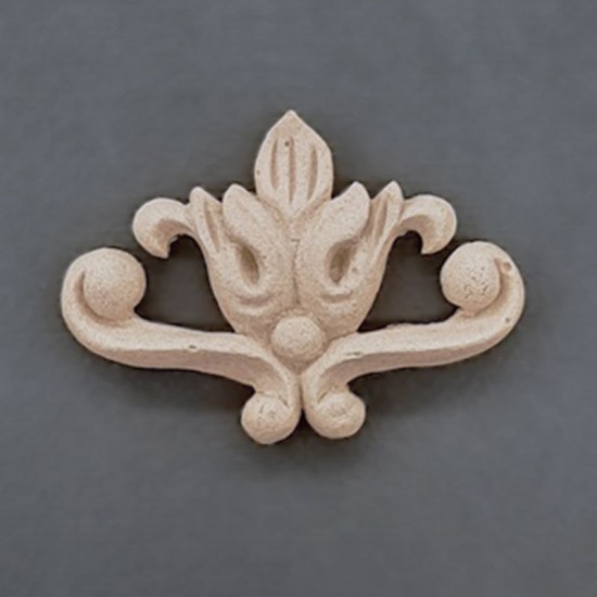 Center ornament 4.5x3.4cm Bøjelig træudskæring fra Woodwill