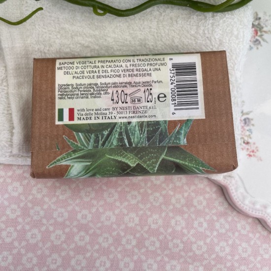 Italiensk Håndsæbe 125 gram - Figen og Aloe vera