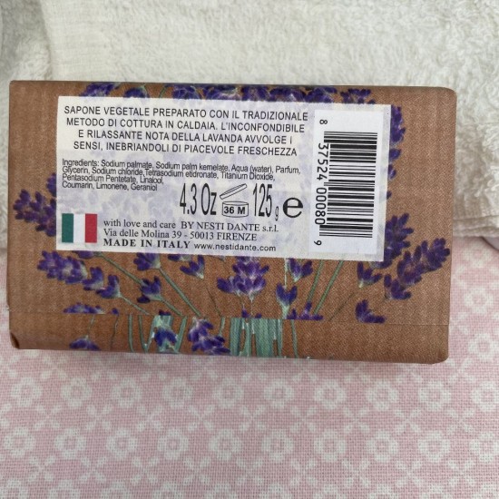 Italiensk Håndsæbe 125 gram - Lavendel