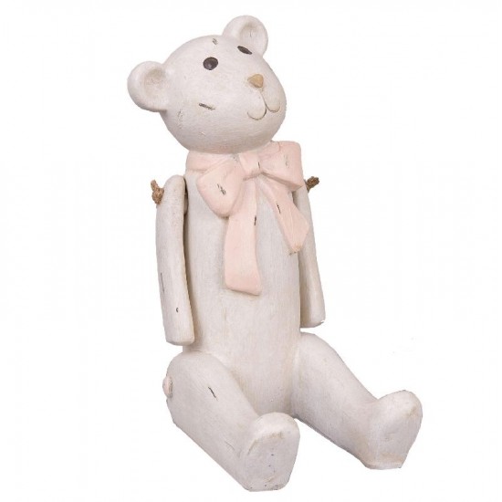 Siddende Bamse 18cm