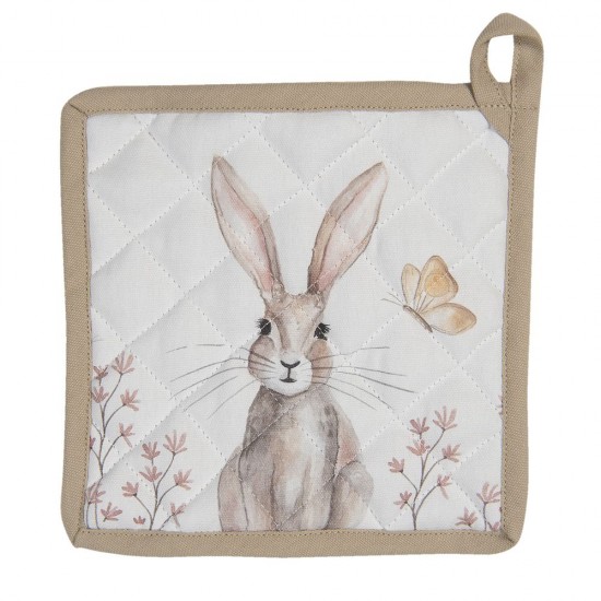 Grydelap med hare 20*20 cm