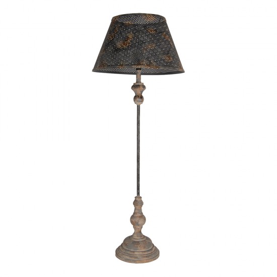 Lampe H94 cm med rust patina Brun