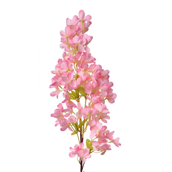 Dekorationsgren med blomster Pink H100cm