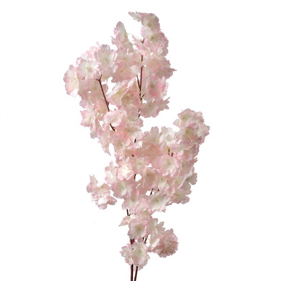 Dekorationsgren Pink med blomster H100cm