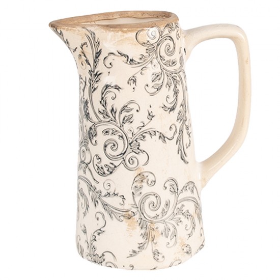 Kande med ornamenter Beige H20cm