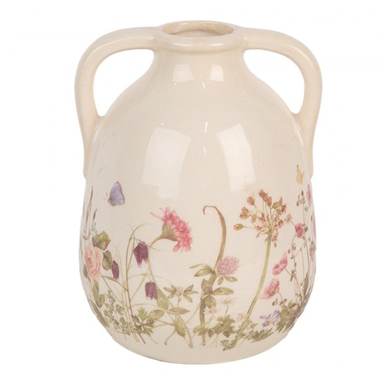 Vase med engblomster H18 cm Blooming Spring