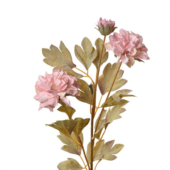 Dekorationsgren pink med blomster H68cm