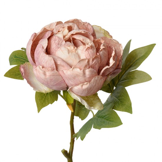 Kunstig blomsterrose Pink H48cm