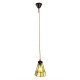 Tiffany loftslampe Guld-Transparent Ø15cm