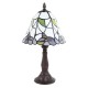 Tiffany bordlampe hvid H34cm