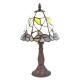 Tiffany bordlampe hvid H34cm