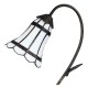 Tiffany bordlampe hvid-brun H48cm