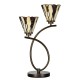 Bordlampe Tiffany Beige 46x28x63 cm 