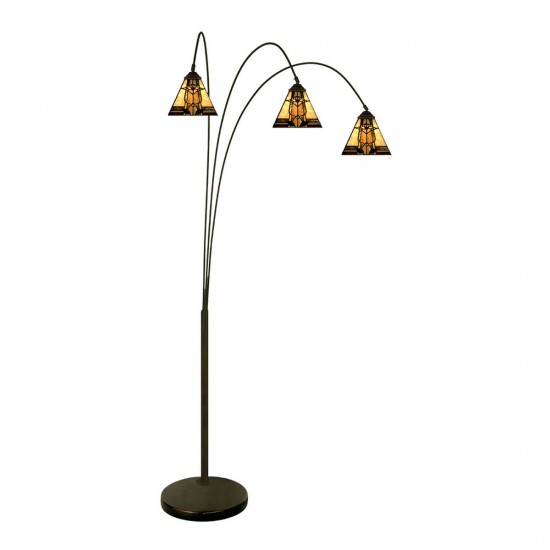 Gulvlampe Tiffany Beige H200 cm