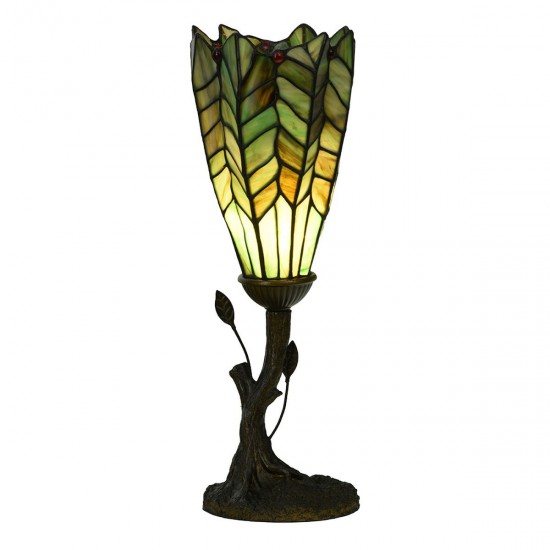 Bordlampe Tiffany GrønØ15xH42 cm