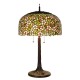 bordlampe Tiffany Flerfarvet Ø46xH72 cm