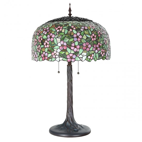 bordlampe Tiffany Flerfarvet Ø46xH72 cm